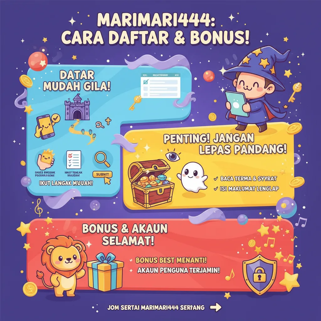 Cara Daftar Akaun marimari444 & Bonus