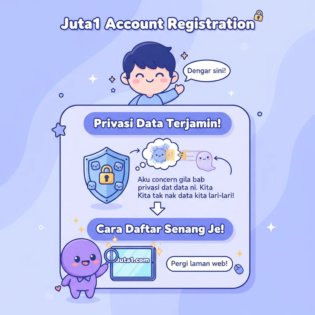 Cara Daftar Akaun Juta1 & Privasi Data