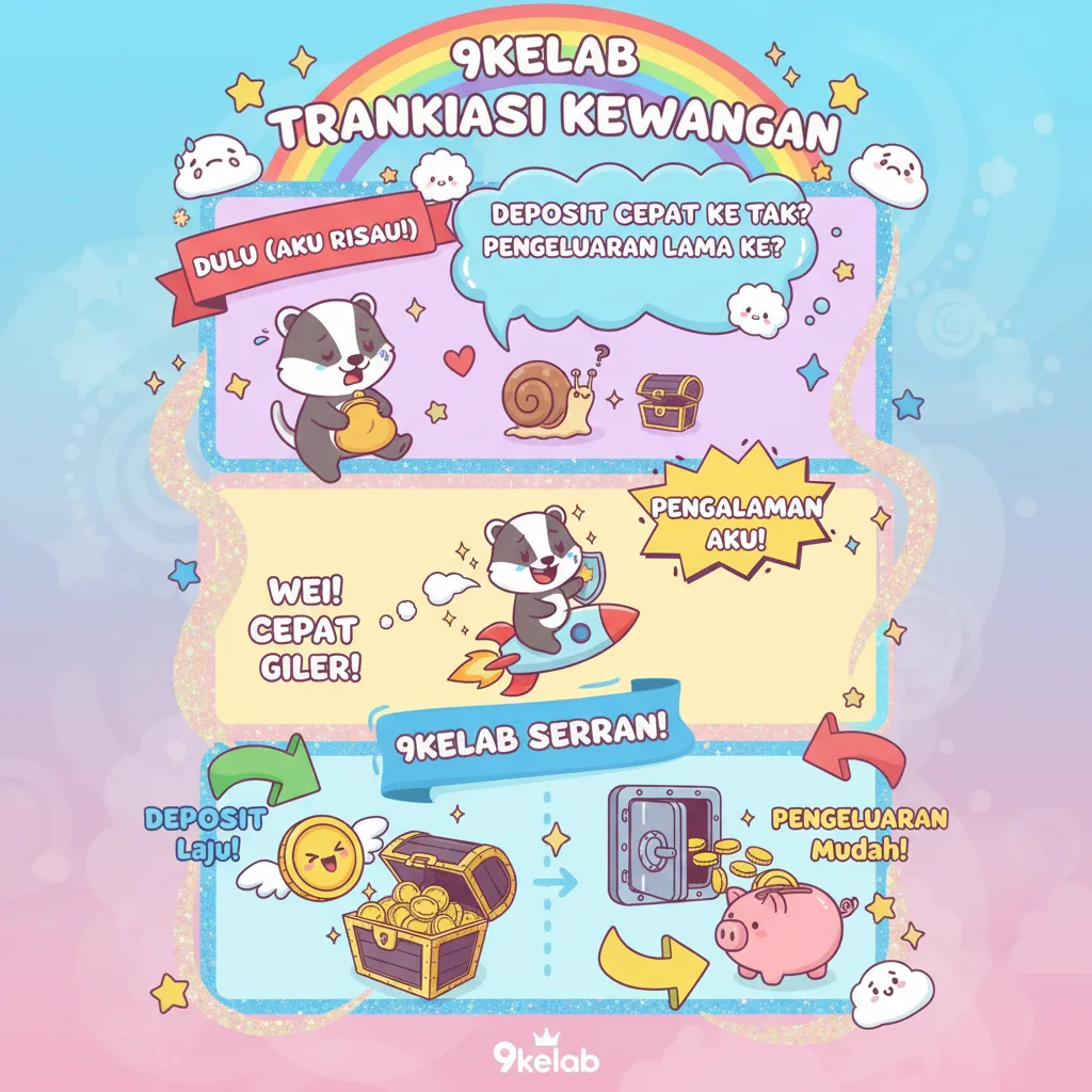 9kelab: Transaksi Deposit Pantas & Pengeluaran Wang