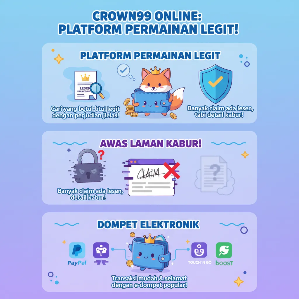 Crown99 Online: Platform Permainan dengan Lesen Perjudian & Sokongan 24/7
