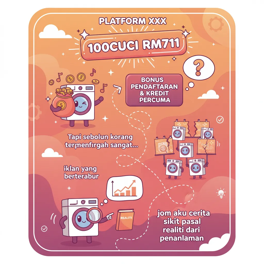 100cuci rm711: Bonus Pendaftaran & Kredit Percuma