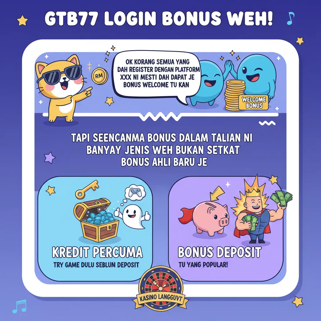 Bonus Kasino Dalam Talian & GTB77 Login