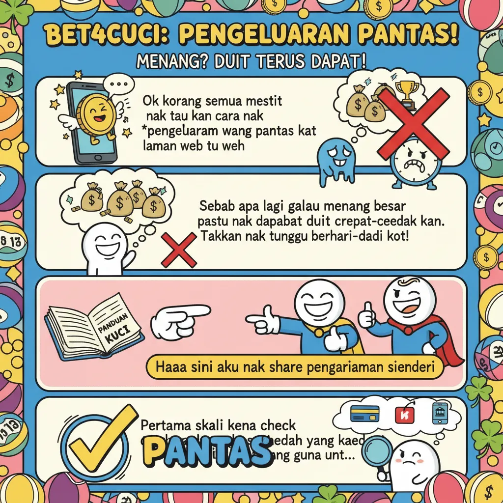 Cara Pengeluaran Wang Pantas di Laman Web bet4cuci