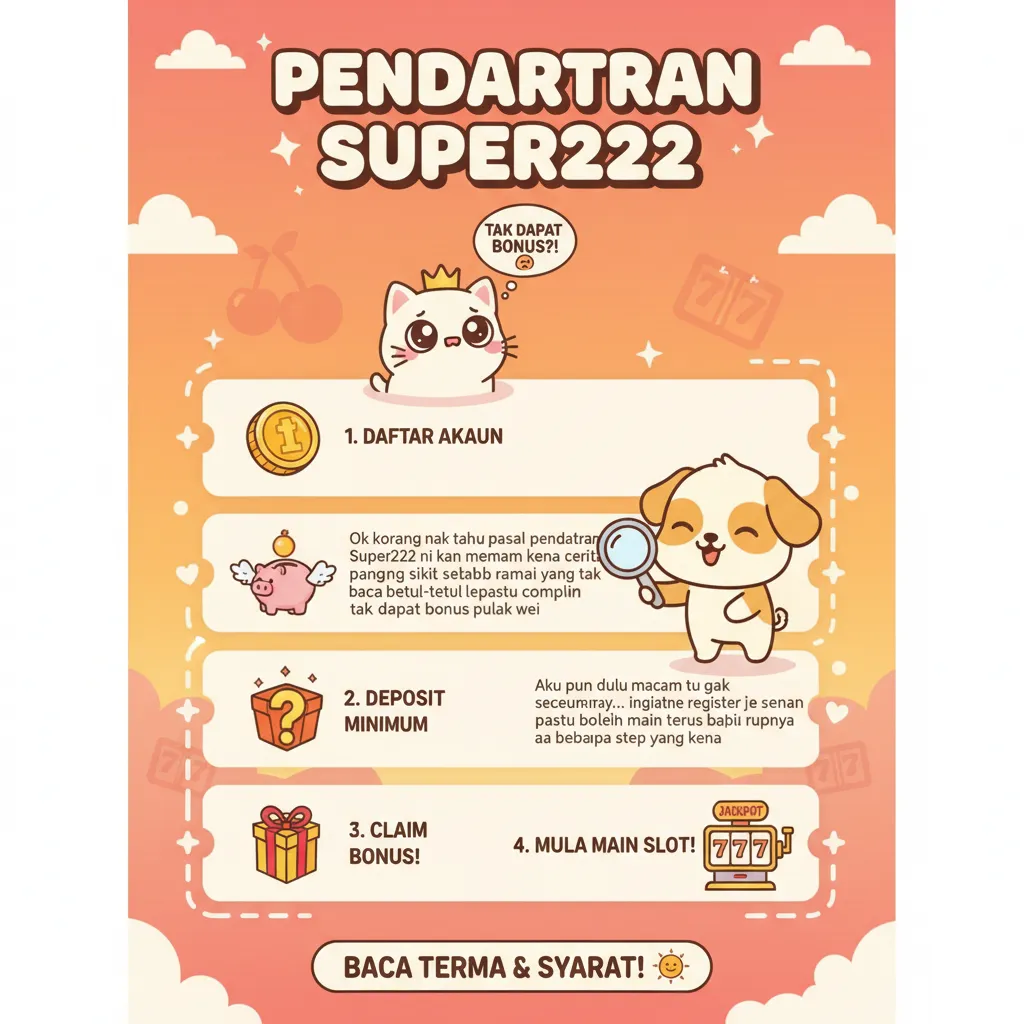 Panduan Pendaftaran Super222: Bonus Kredit Percuma & Transaksi Kewangan